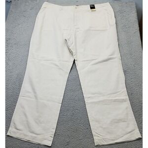 Venezia Chino Pants Womens 24 Tan Low Waist Slightly Relaxed Fit Straight Leg